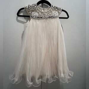 Marchesa + Neiman Marcus + Target Ivory Beaded Tulle/Organza Holiday Dress